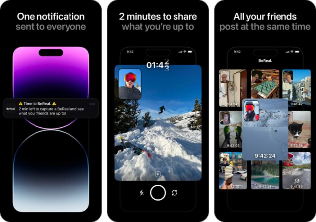 BeReal photo sharing app for iPhone