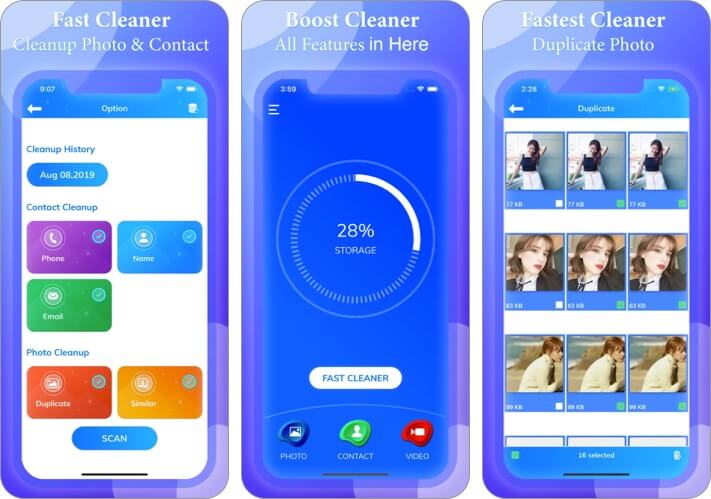 Boost Cleaner iPhone and iPad App Screenshot 
