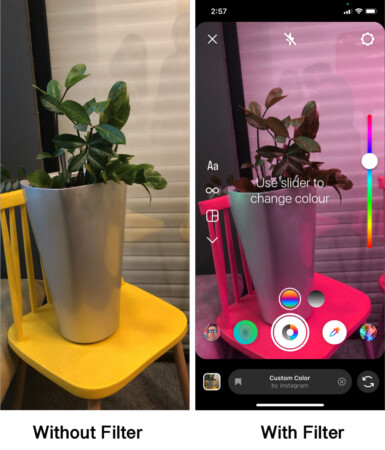 Custom Color Filter for instagram