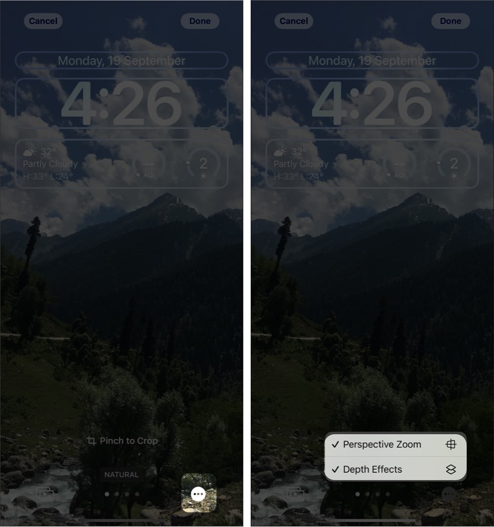 Enabling Depth Effect on an iPhone Lock Screen