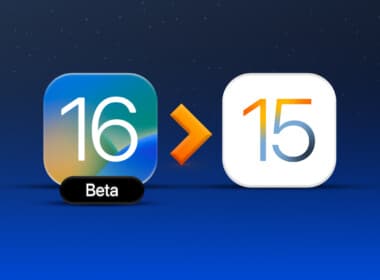 Illustration about downgrading from iOS 16 beta to stable iOS 15