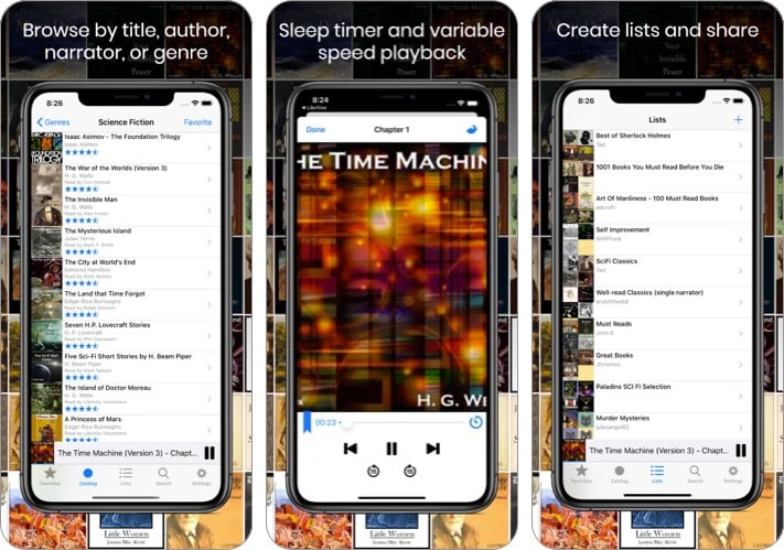 librivox audiobook iphone ipad app screenshot