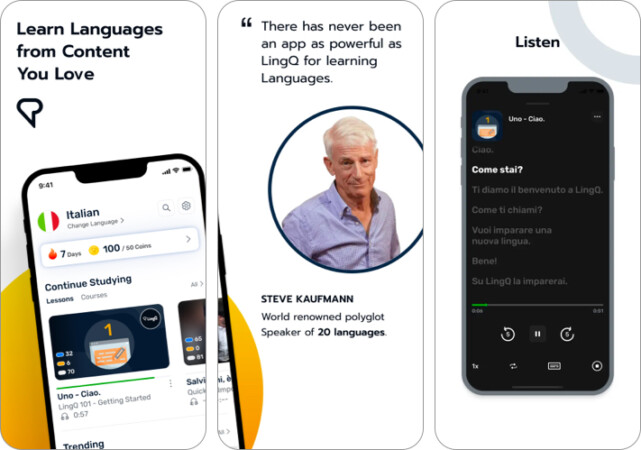 LingQ language learning app for iPhone and iPad