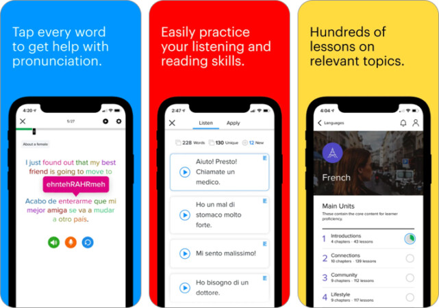 Mango Languages language learning app for iPhone