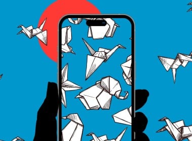 Origami wallpapers for iPhone