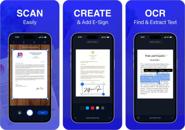 PDF Scanner & Editor app for iPhone