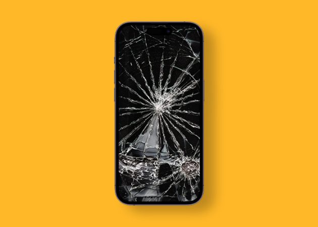 Realistic broken screen wallpaper for iPhone