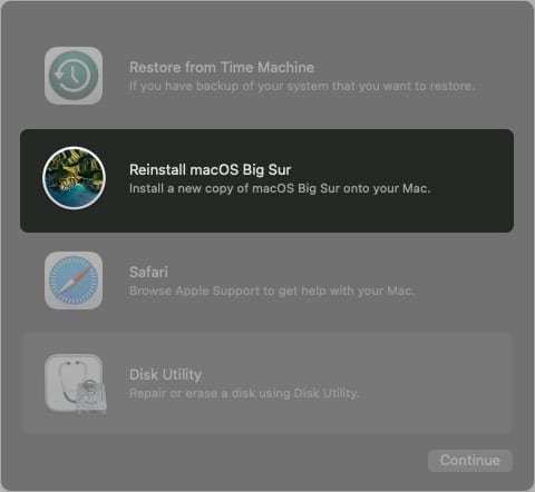 Reinstall macOS without erasing data and deleting apps