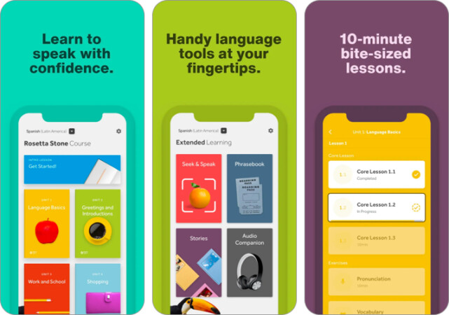 Rosetta Stone language learning app for iPhone and iPad