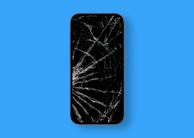 Shattered iPhone display wallpaper