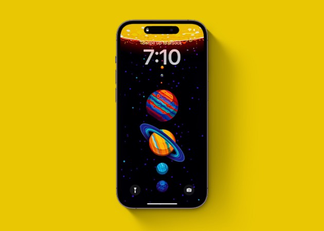 Space wallpaper for Dynamic Island iPhone 14 pro