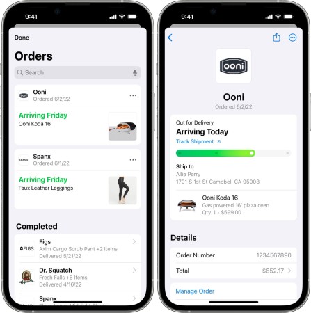 View orders on iPhone with Apple Wallet