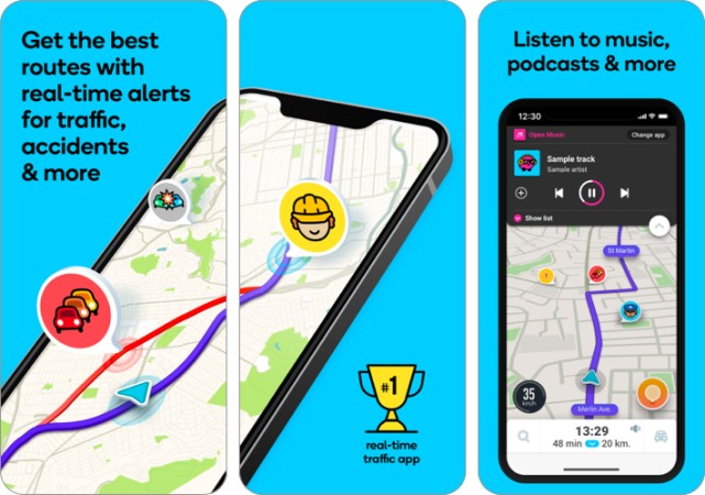 Waze Navigation app for iPhone